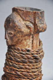 Very old tribally used altar statue of SUKU, DR Congo, 1920-30