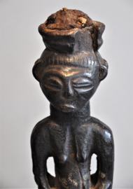 Oud tribaal Hemba, Kabeje Janus beeld, DR Congo, 1920-40