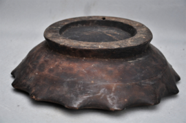 Old tribally used wooden bowl, IFUGAO, Luzon, 1st half 20th century