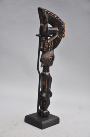 Old  drum beater, BAULE, Ivory Coast, 1940-50