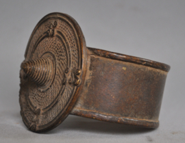 Zéér oude tribale bronzen armband vd GHAN, Burkina Faso, 1e helft 20e eeuw