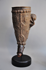 Decorative ritual cup of the KUBA, DR Congo, 1950-60