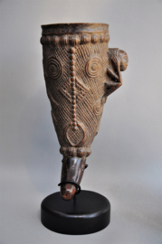 Decoratieve rituele beker van de KUBA, DR Congo, 1950-60