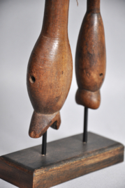 Lot van twee oude jachtfluitjes, MOSSI, BWA, Burkina Faso, 1940-60