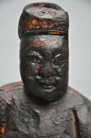 Antiek Chinees beeld van de generaal/wijsheer GUA YU, 1850 - 1920
