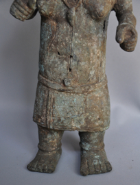 Groot bronzen beeld van een Enuch, regio Benin City, Nigeria,