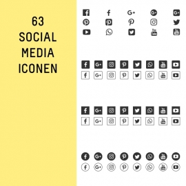 63 SOCIAL MEDIA ICONEN