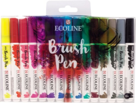 Brush pen Ecoline set - 15 stuks