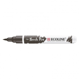 Brush pen Ecoline Warmgrijs (718) - 1 stuk
