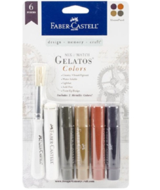 Faber Castell Gelatos - Pigment Sticks - Manhattan 6 st.