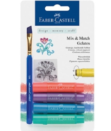 Faber Castell Gelatos - Pigment Sticks - Pastel 4 st.