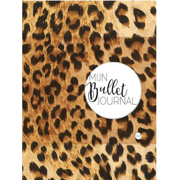 Bullet Journal / Art Journal boekje - Mijn Bullet Journal Luipaard print dotted