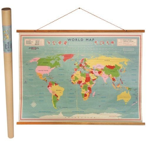 Onwijs Vintage wereldkaart | Wereldkaarten | Happy Flamingos XA-71