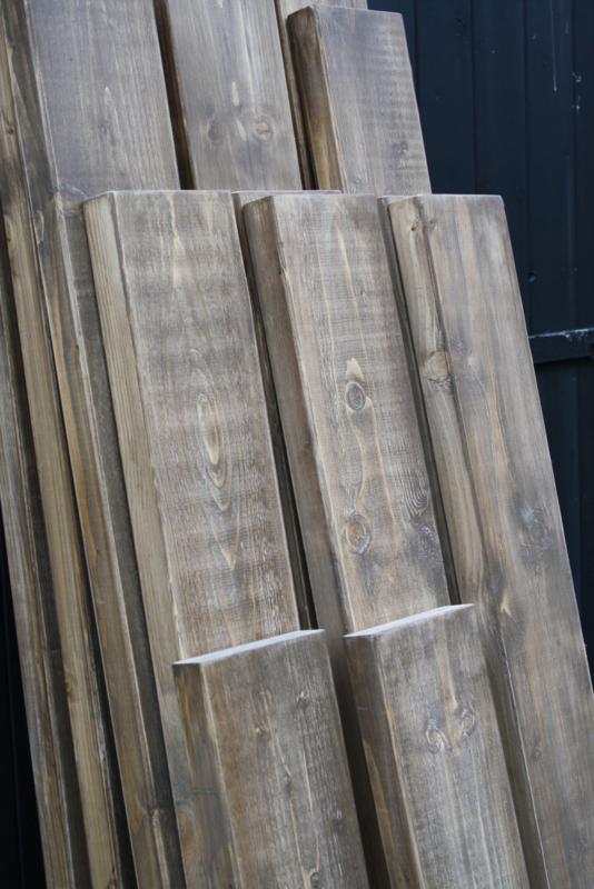 Houten balken van 14,5 x 4,5 cm Tafelbladen / hout per meter TafelsEnzo