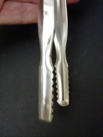 Silver plated Mid Century Modern ice tongs