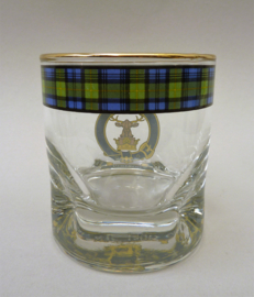 The Gordon Highlanders clan old fashioned whisky tumbler glas 