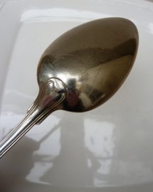 Wellner Augsburger Faden verzilverde dinerlepel antiek model
