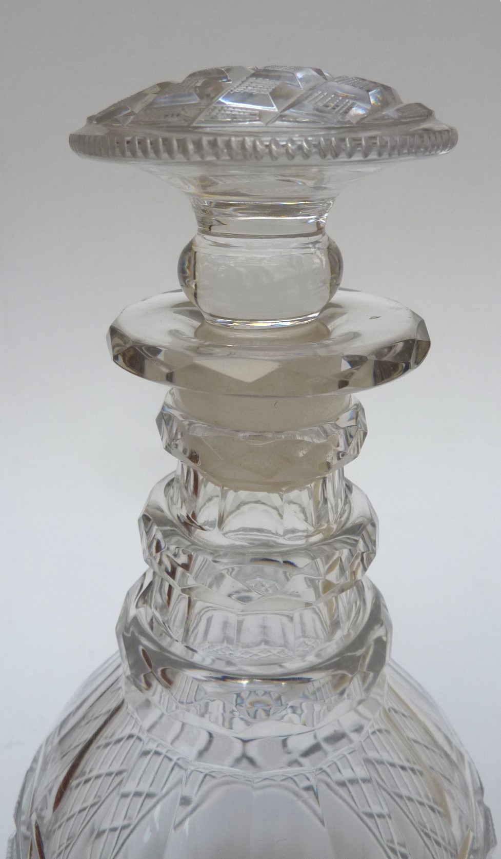 Anglo Irish Regency cut glass decanter