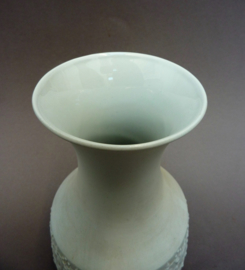 KPM Bavaria op art white biscuit porcelain vase