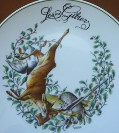 Dinner plates Game Decors de Paris Nature Mortes Les Gibiers