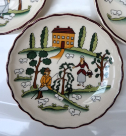 Mason's Country Lane butter dish