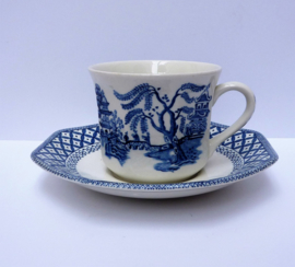 Meakin Liberty Blue willow cup and saucer
