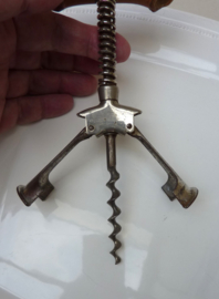 Antique Columbus split frame corkscrew