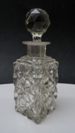 Antique cut crystal perfume bottle