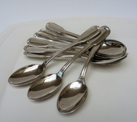 Silver plated Chinon Rocaille Shell coffee spoons