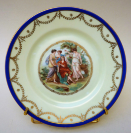 Victoria dessert plates with neo classical decoration