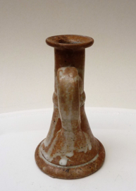 French Gres pottery candlestick