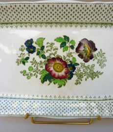 Masons Ironstone Paynsley Patt Green sandwich schaal