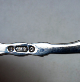 Gero 90 reticulated silver plated cake fork set