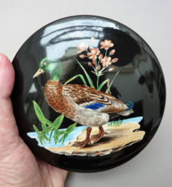 Villeroy Boch Black Forest Duck black porcelain lidded box