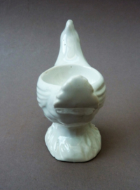 Een paar antieke Franse faience Kip eierdoppen