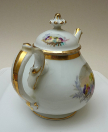 Biedermeier porseleinen theepot