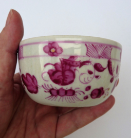 Tettau Indian Purple lidded sugar bowl 19th century