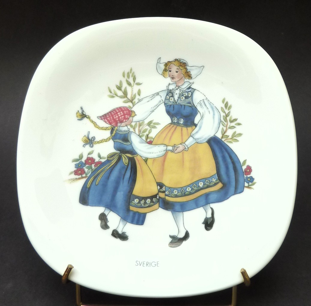 Rorstrand Swedish National Costume wandbord