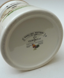 Cloverleaf English Pottery voorraadpotten Sugar en Tea