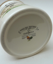 Cloverleaf English Pottery storage jars Sugar en Tea