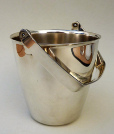 Silver plated handled ice bucket