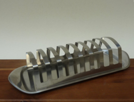 Tischfein mid century stainless steel toast rack
