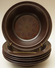 Royal Doulton Marbella matbruine diepe borden set