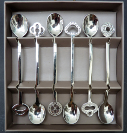 Sambonet stainless steel coffee spoons New Oriental - set of six