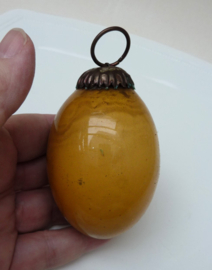 Vintage Duitse glazen Kugel kerstbal