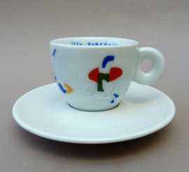 Illy Art Collection 1999 Marco Lodola Tazzine Ballerine espresso cup with saucer  nr 3