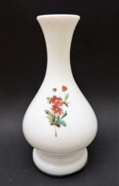 Antique opaline vase with cranes