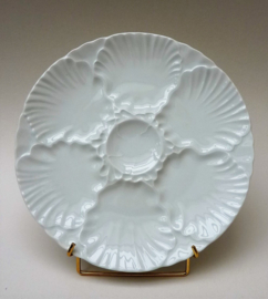 Bareuther white porcelain scallops oyster plate
