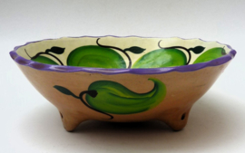 Mexican Studio Pottery schaal Green Chili Peppers