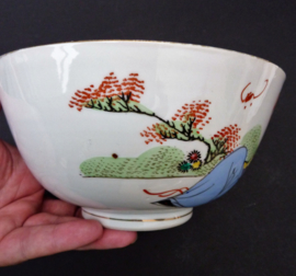 Antique Chinese Early Republic bowl with wise man